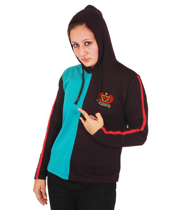 Buy Bluedge Women's Hooded Sweat Shirt Online at Best Prices in India ...