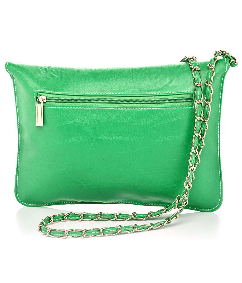 Felicita Stylish Green Sling Bag With Unique Long Strap - Buy Felicita ...