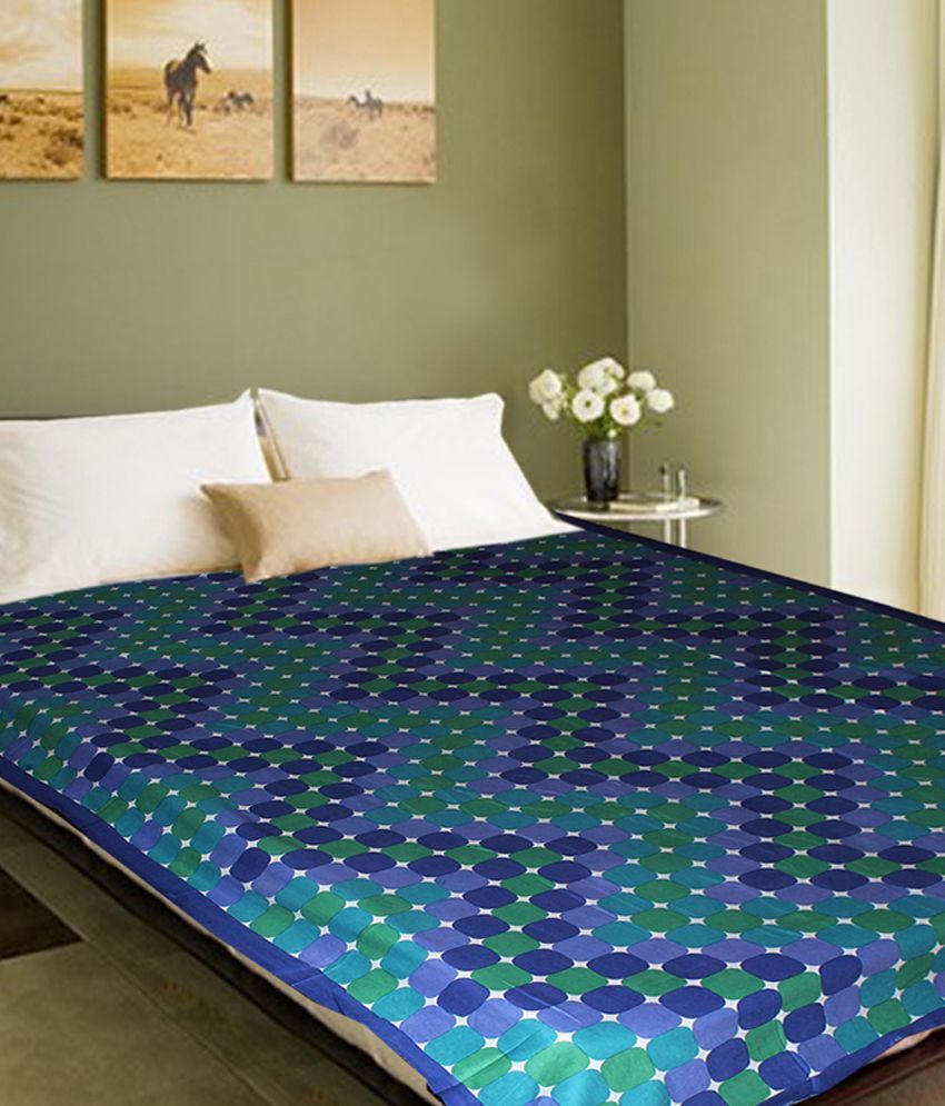 Christy's Collection Multi Colour Cotton Bed Sheets Set Of 2 Cotton