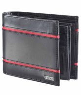 Titan Leather Black Men Regular Wallet