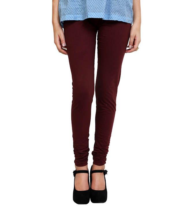 Anekaant Chocolate Cotton Lycra Leggings Price in India Buy Anekaant
