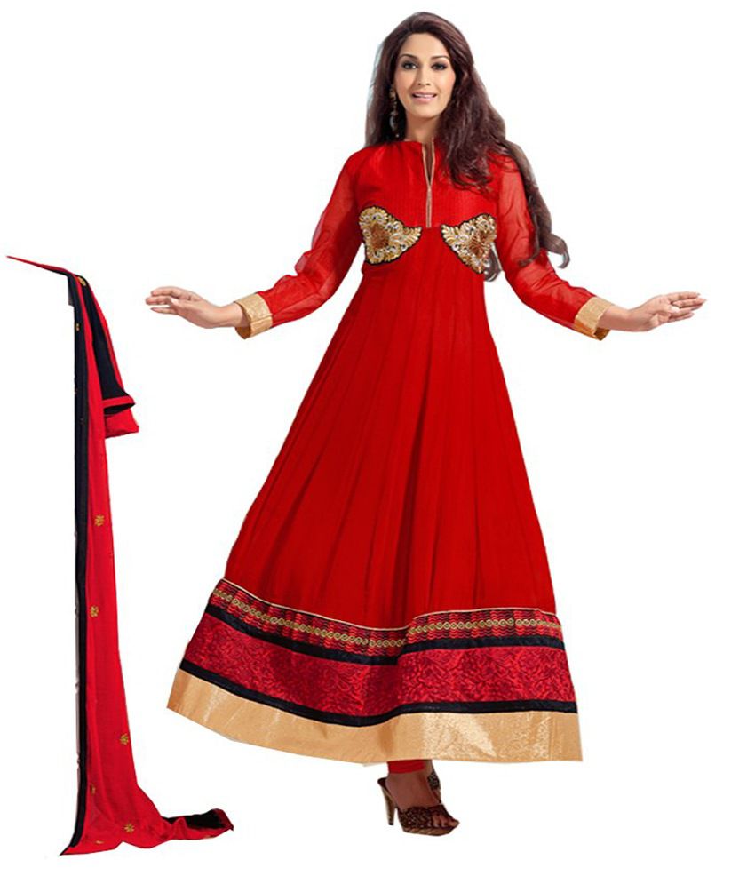 red colour fancy dress