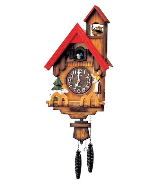 Rhythm Brown Oval Cuckoo Clocks Buy Rhythm Brown Oval Cuckoo Clocks at
