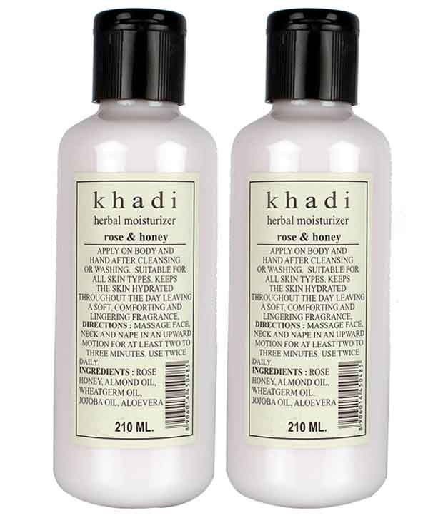     			Khadi Rose And Honey Herbal Moisturiser(210ml*2)