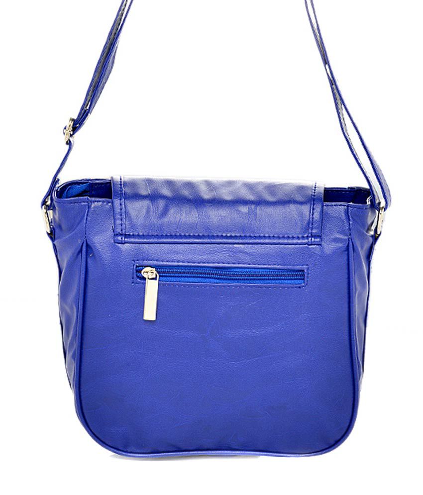Felicita Blue Adjustable Strap Stylish Sling Bag - Buy Felicita Blue ...