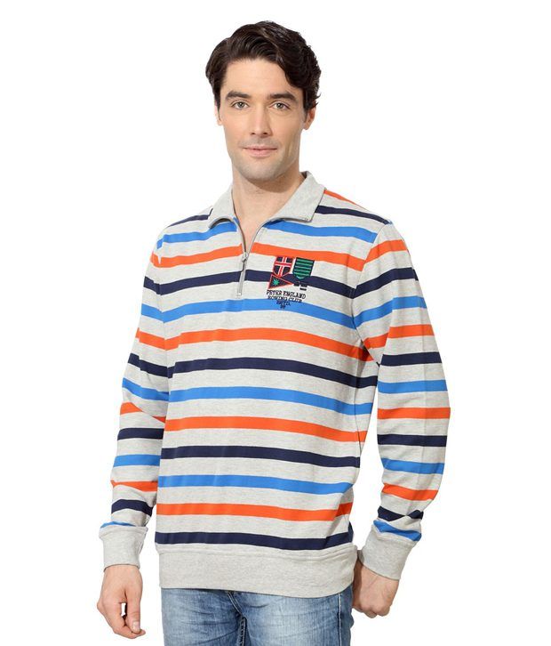 peter england grey sweatshirt