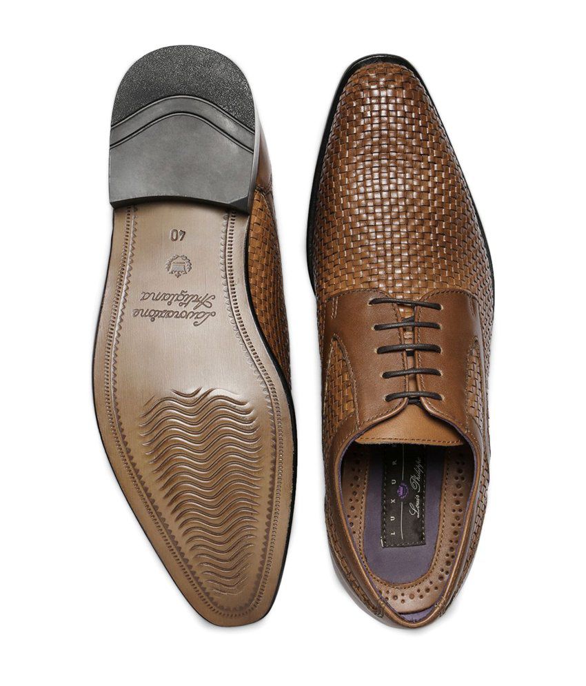 Louis Philippe Brown Formal Shoes Price in India- Buy Louis Philippe ...