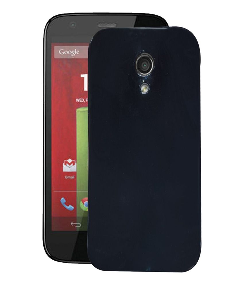 Fuson Back Cover For Motorola Moto G2 2nd Gen Black Plain Back Covers Online At Low Prices 