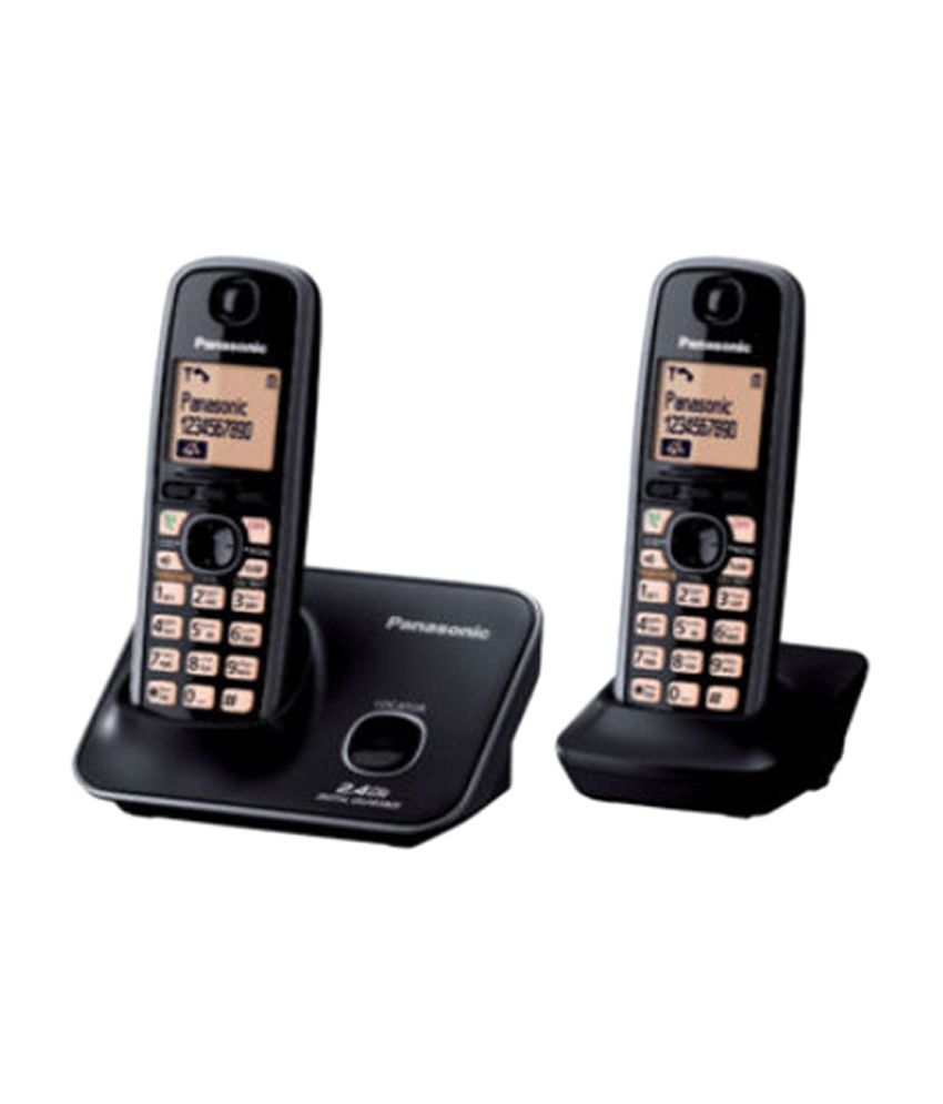 Buy Panasonic Kxtg3712bx Cordless Landline Phone ( Black ) Online at