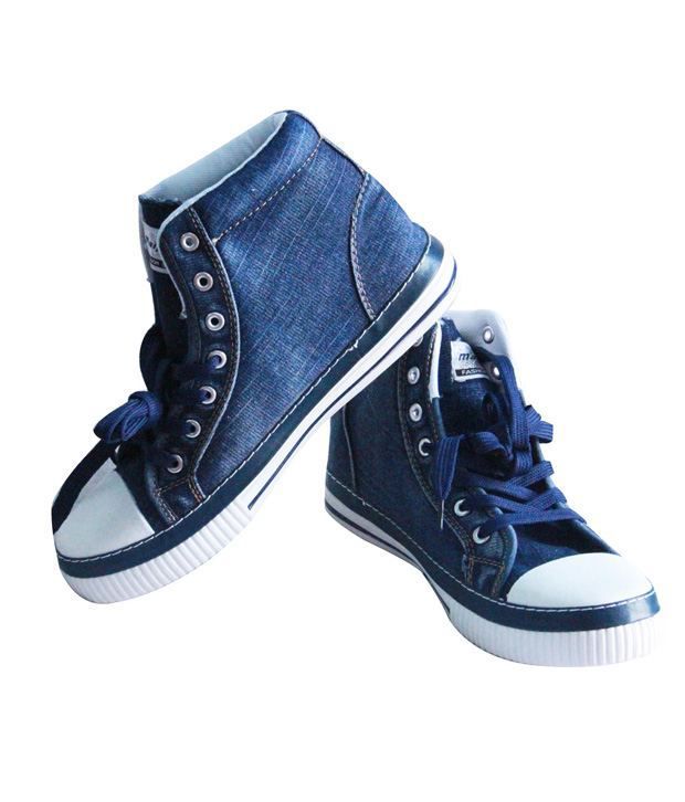 Buy High Neck Jeans Shoes For Kids 