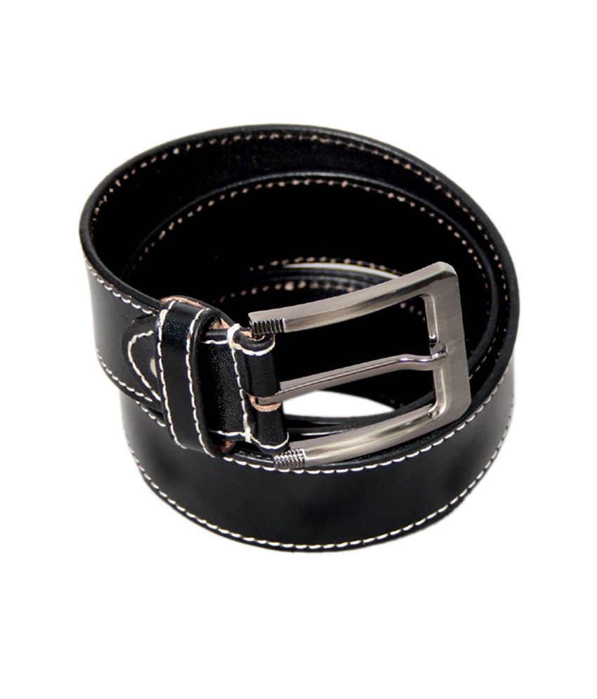 Lee Italian Black Casual Design Genuine Leather Belt For Regular Wear ...