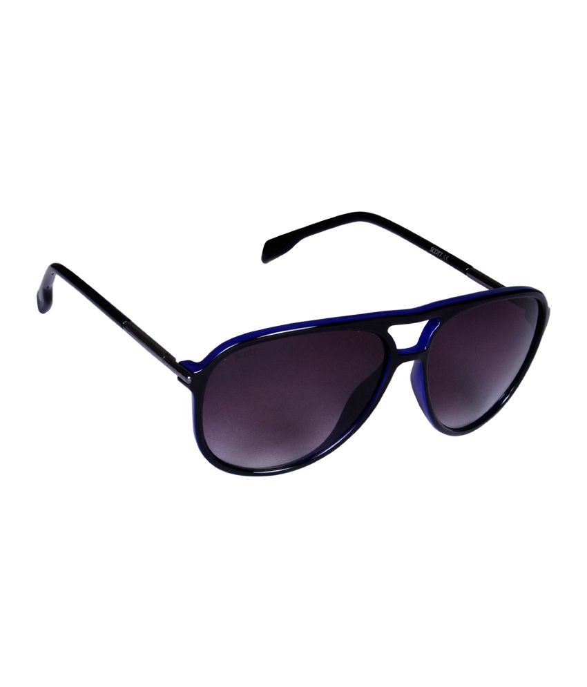 Scott Black Medium Men Aviator Sunglasses - Buy Scott Black Medium Men ...
