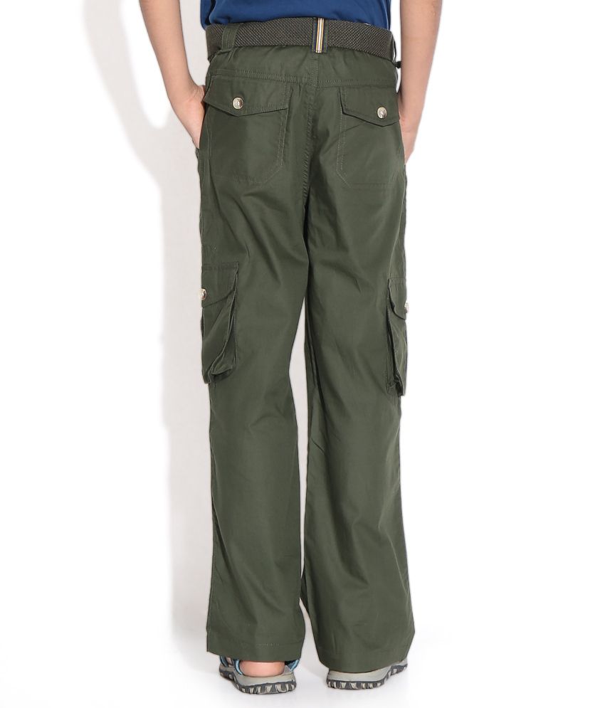 Shoppertree Military Green Cargo Pant For Kids Buy Shoppertree