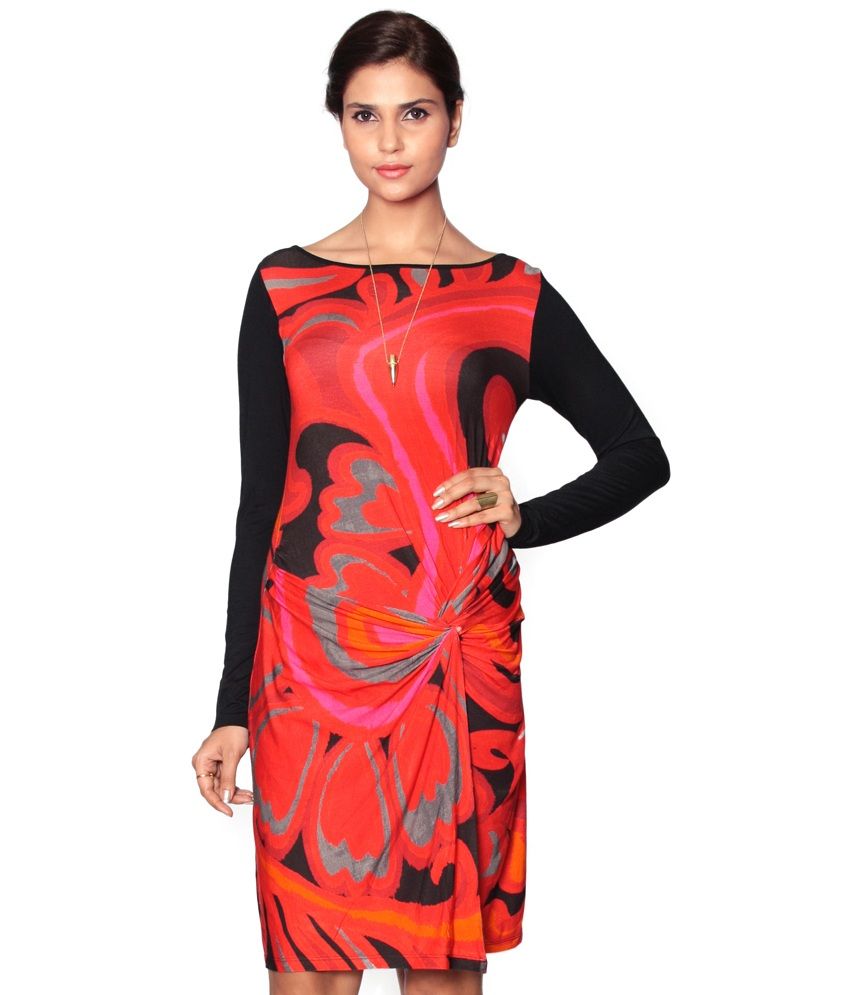 Label Ritu Kumar Medium Printed Viscose Dresses Dresses - Buy Label ...