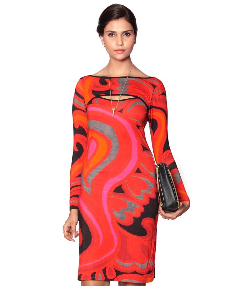 Label Ritu Kumar Medium Printed Viscose Dresses Dresses - Buy Label Ritu Kumar Medium Printed 