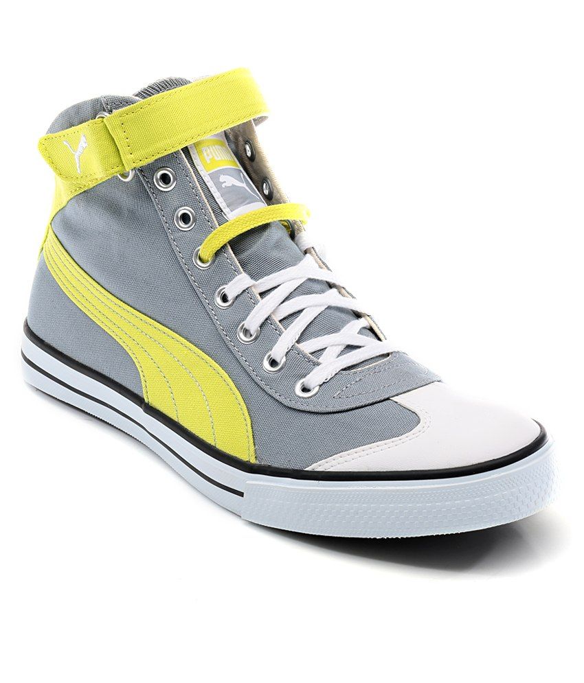 puma gray casual shoes