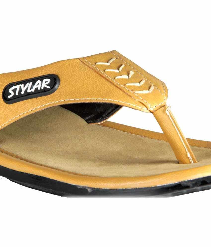 tan flip flops mens