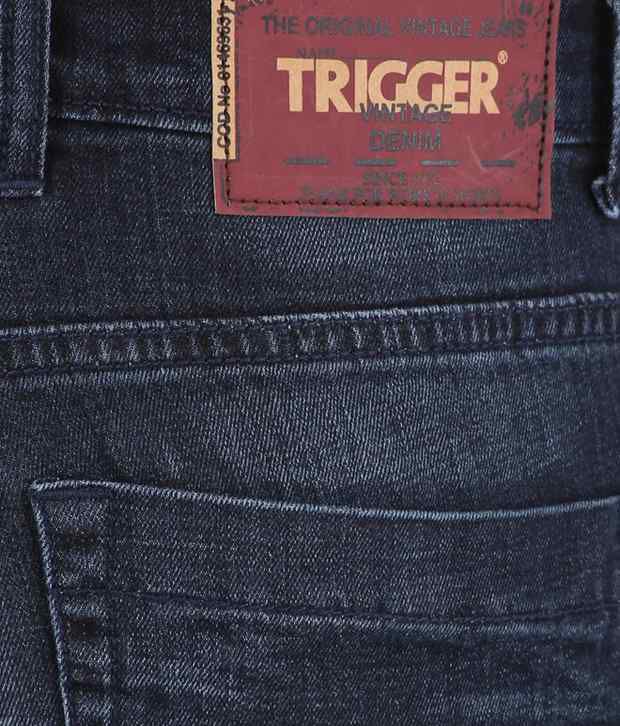 Buy Trigger Blue Cotton Jeans Online at 