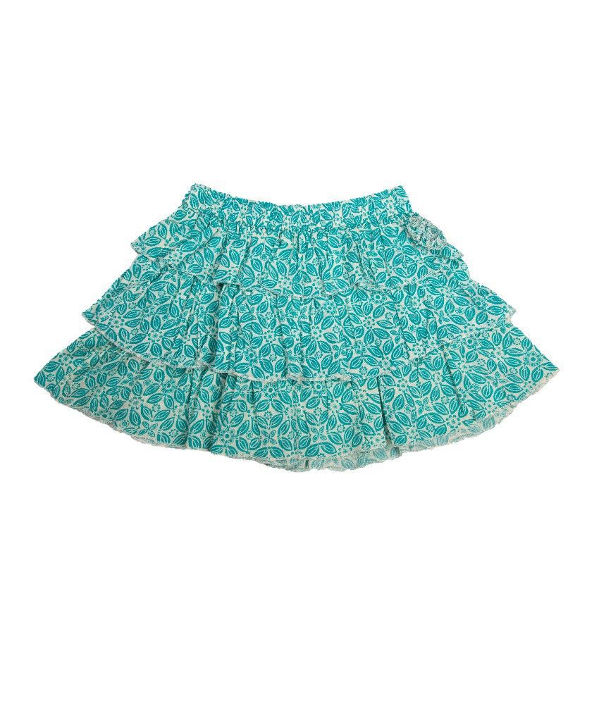 UFO Green Color Printed Skirts For Kids - Buy UFO Green Color Printed ...