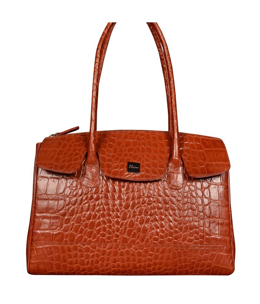 Pavini Orange Leather Shoulder Bag Buy Pavini Orange Taschen von Pavini für Frauen günstig online kaufen bei