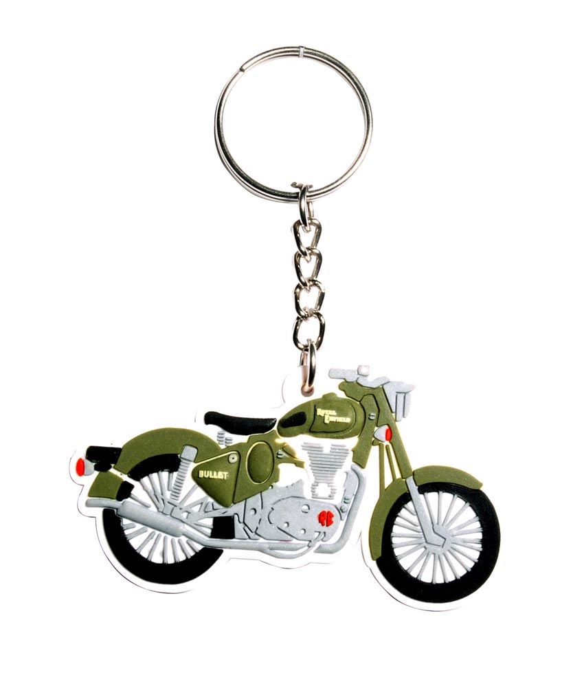 royal enfield bike shape keychain