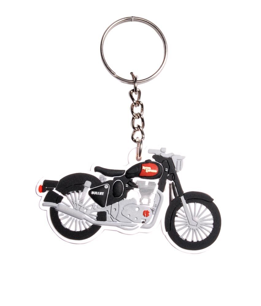 royal enfield bike shape keychain