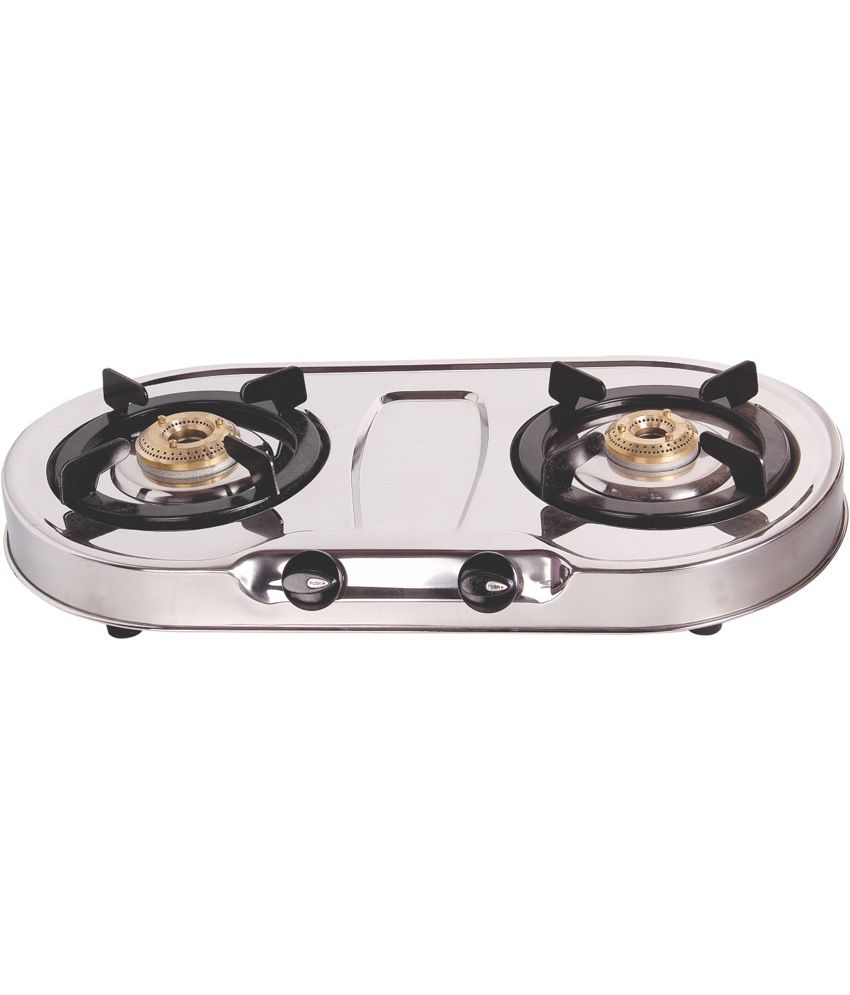 Starflame Starflame Ki-203 2 Burner Sqaure Stainless Steel Cooktop 2