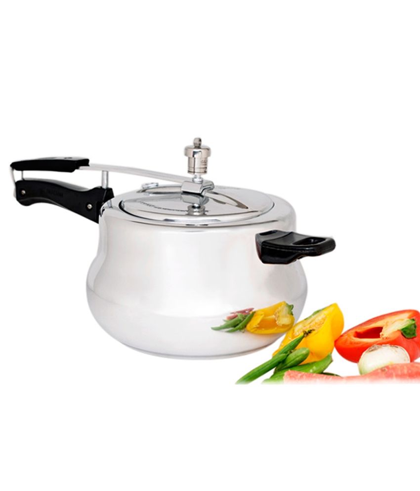 Topline 3 Ltrs Silver Handi Induction Pressure Cooker ISI Certified