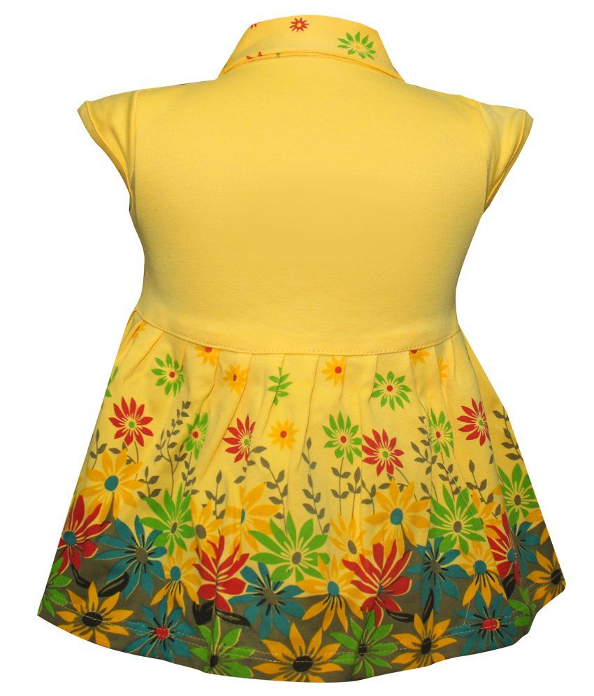 short frock yellow colour