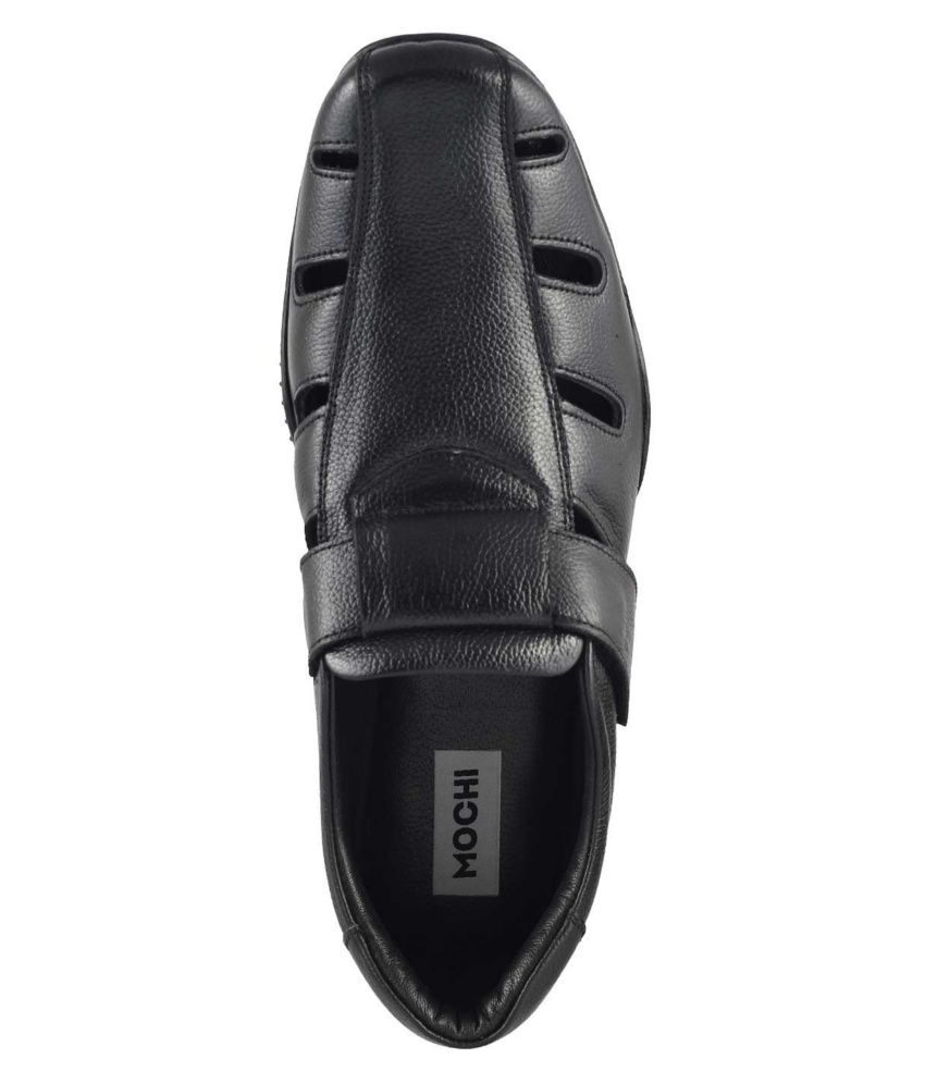 mochi black sandals