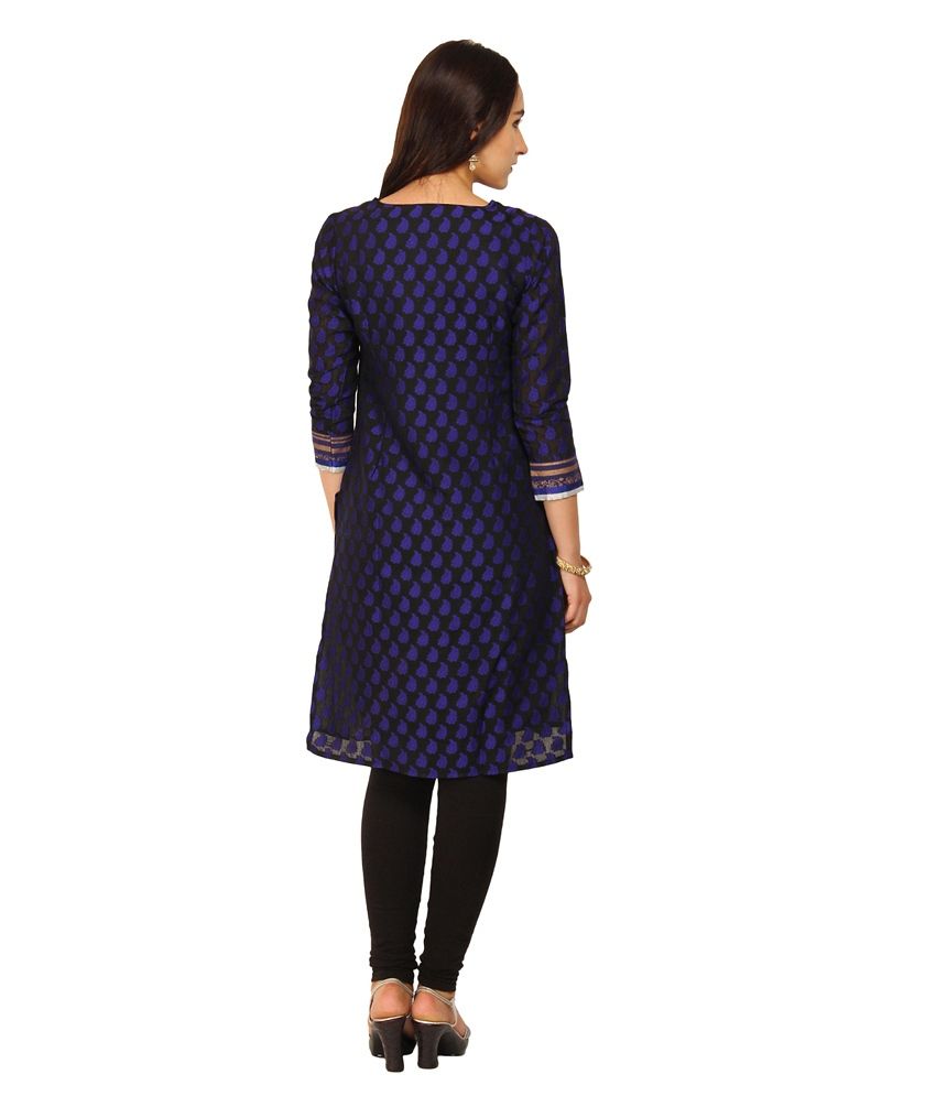 navy blue color kurta