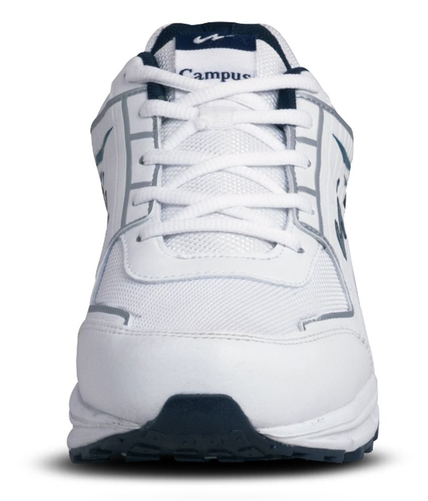 campus white sports shoes