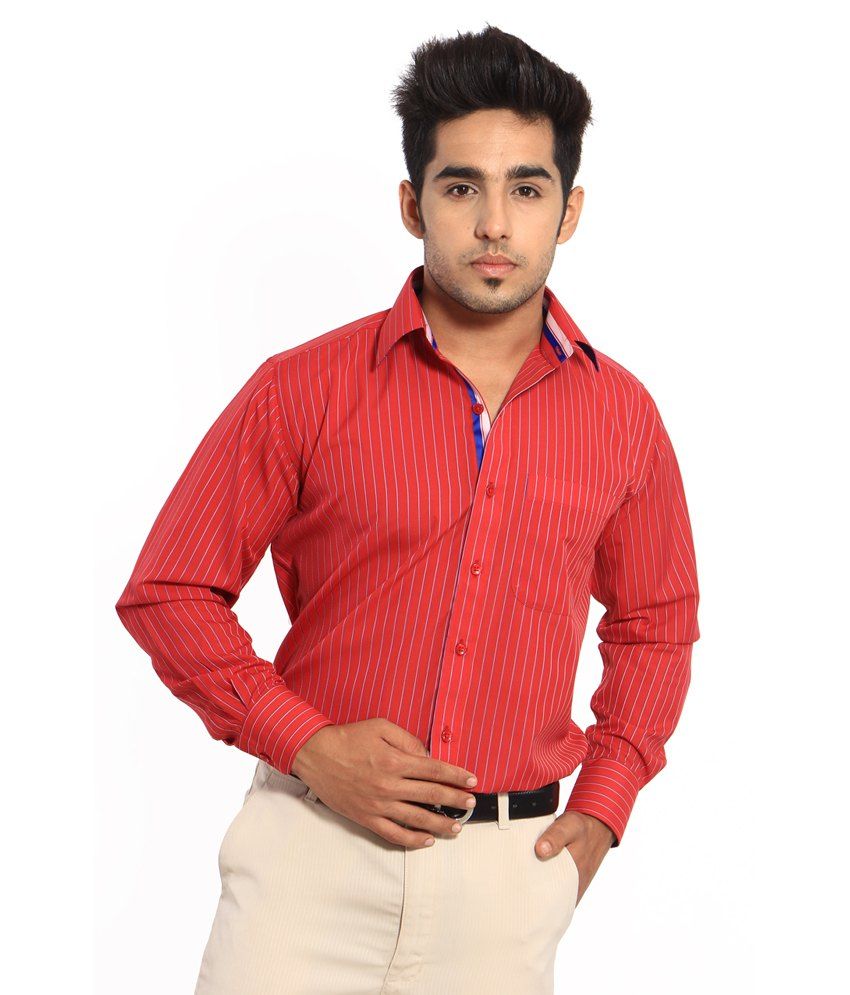 semi formal attire for men red