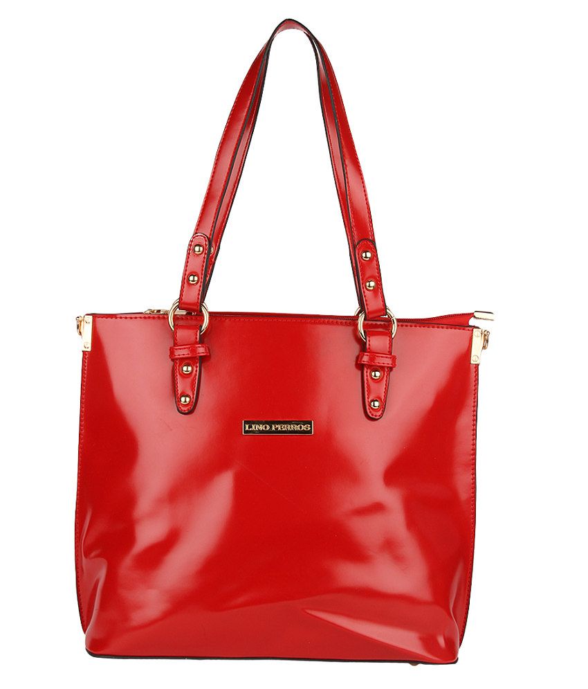 lino perros red handbag