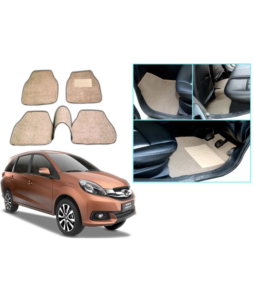 Shopper's Hub Premium Quality 2d Fabric Car Mats Pvc Coating Honda