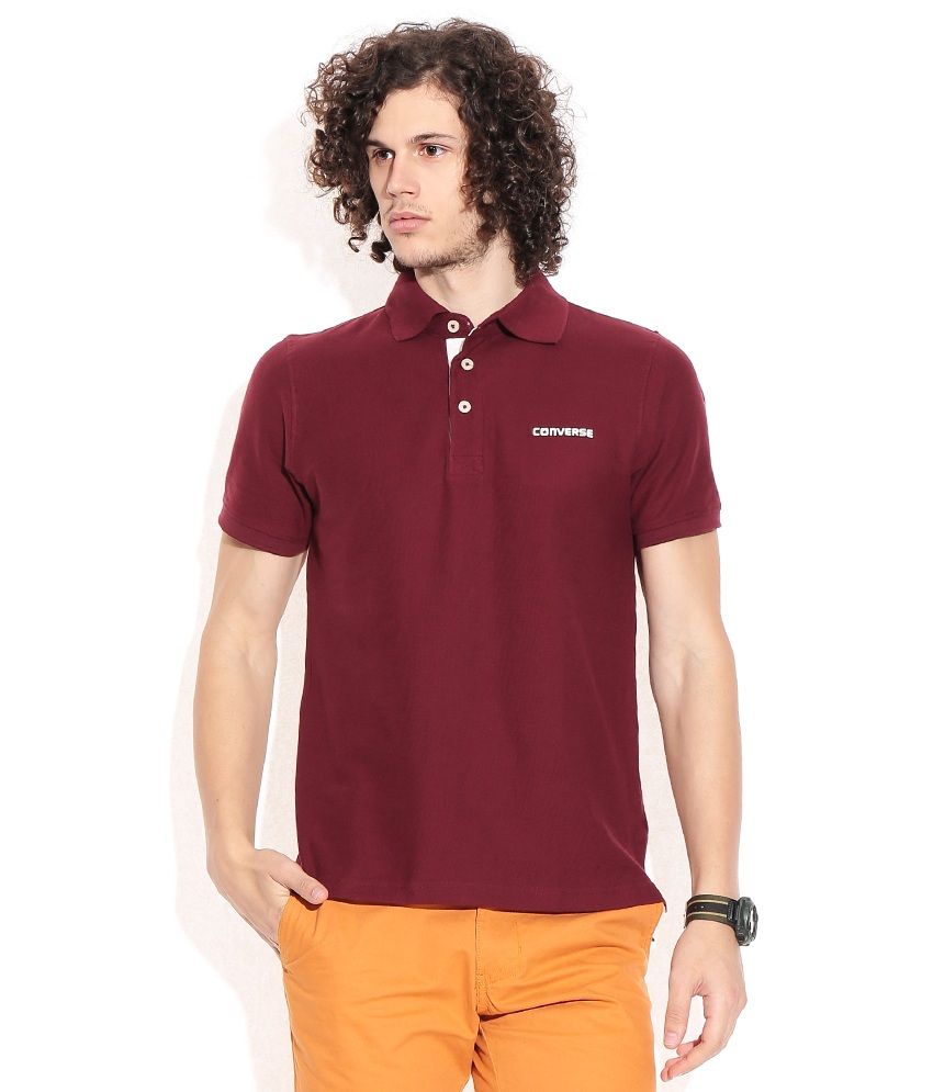 maroon polo shirt school