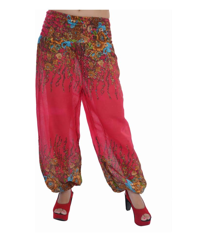 rayon printed pants