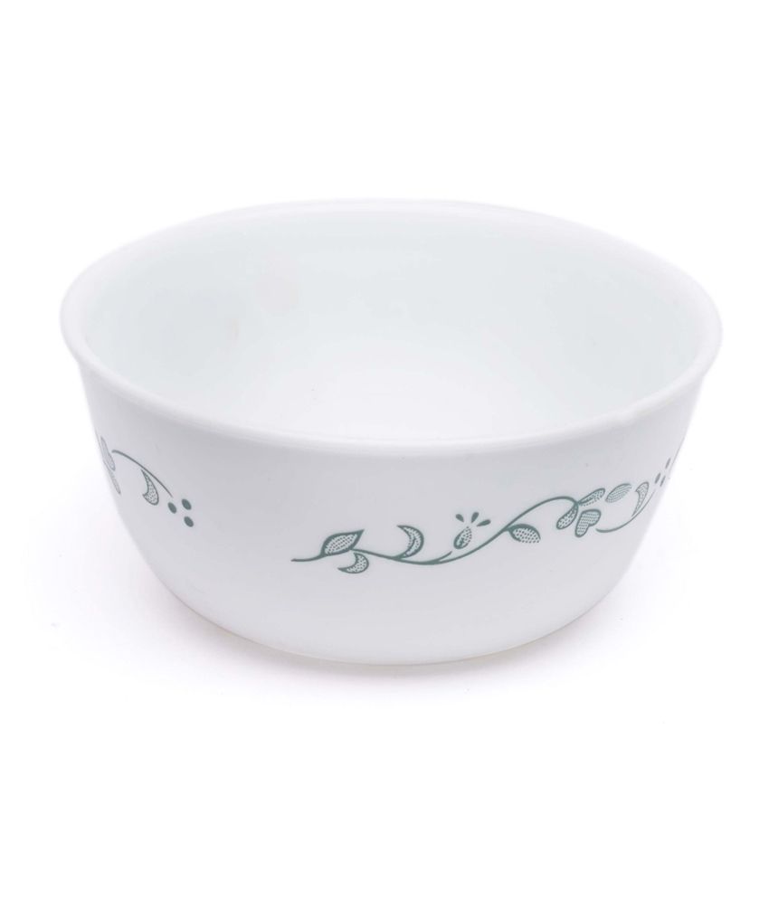 Corelle Livingware White Glass Katori 177 Ml;curry Bowl 900 Ml Dinner Set Buy Online at Best
