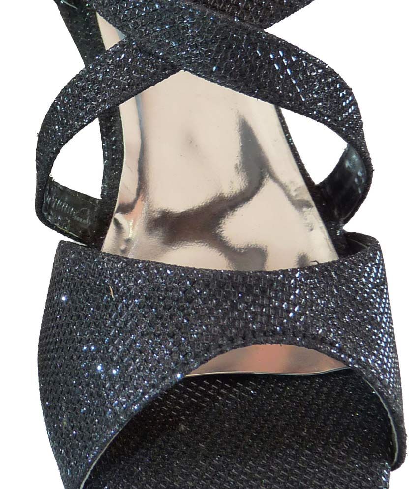 Handicrafts Black Medium Heel Sandals For Women Price in India- Buy Handicrafts Black Medium 