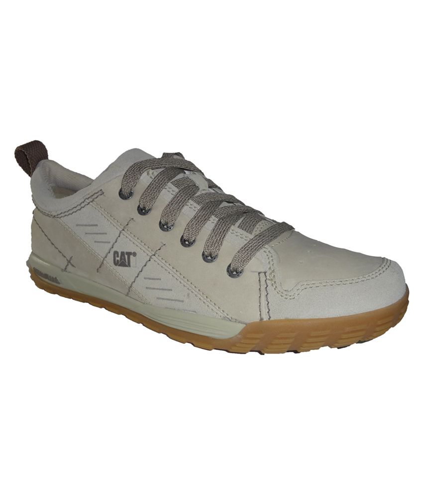 Caterpillar White Suede Leather Casual 