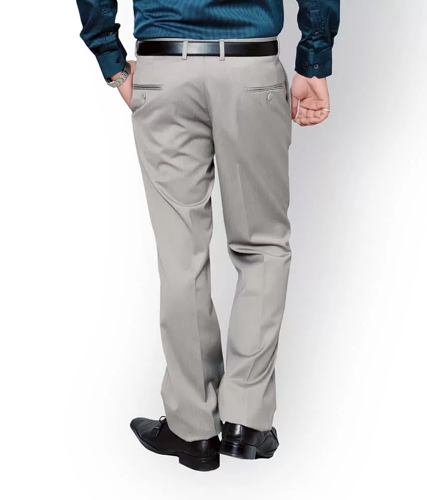 Buy J Hampstead Men Mid Rise Slim Fit Formal Trousers - Trousers for Men  24025866 | Myntra