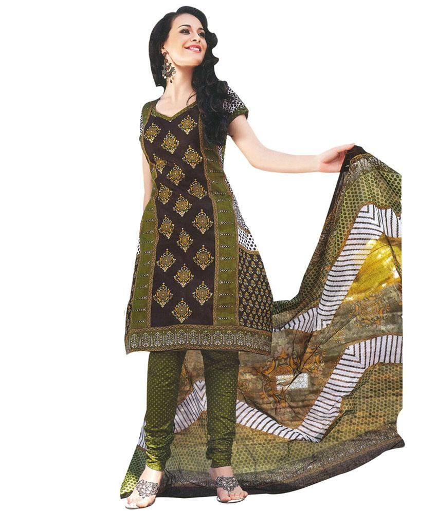 EthnicQueen Blue Super Fine Cotton Dress Material - Buy EthnicQueen Blue Super Fine Cotton Dress 