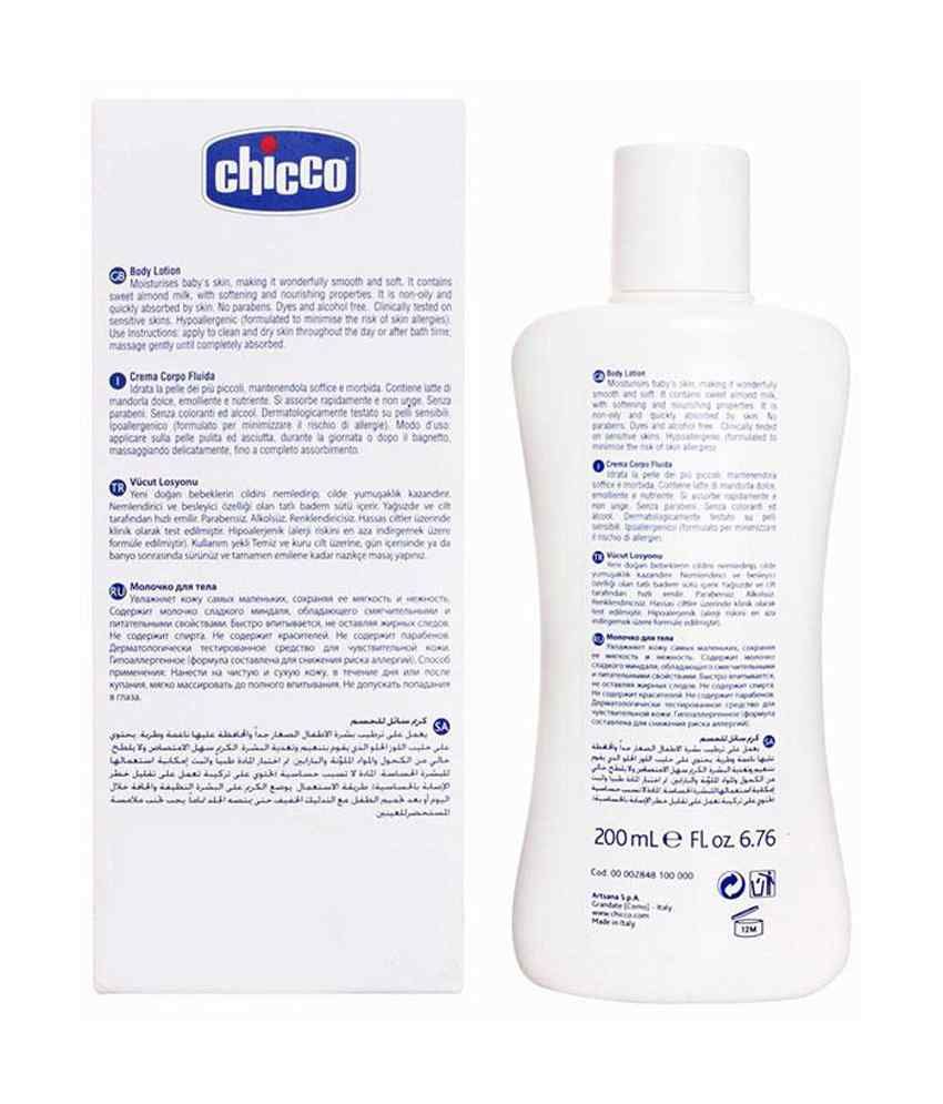 chicco body lotion