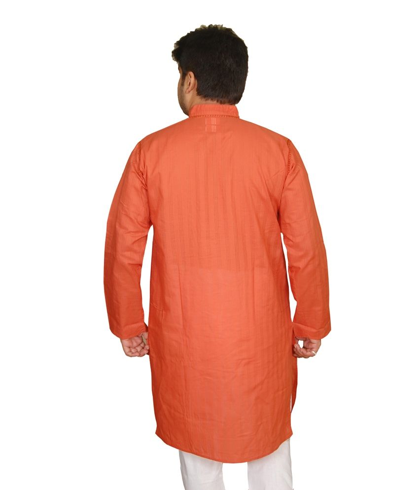 red chikan kurta