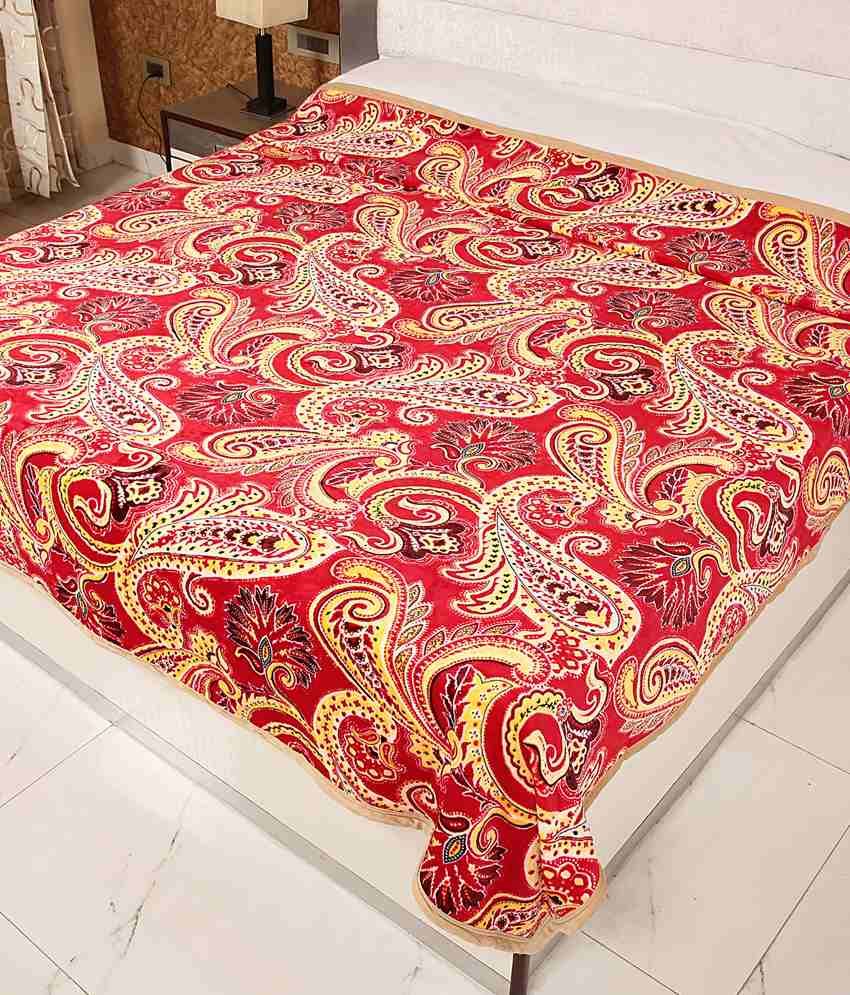 Signature Red Floral Polyester Blankets Buy Signature Red Floral