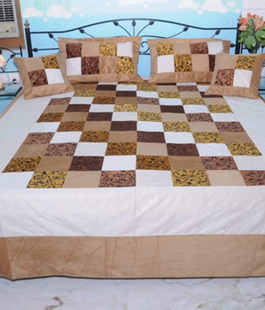 Balaji Creation Velvet Checks Designer Double Bed Sheet Buy Balaji