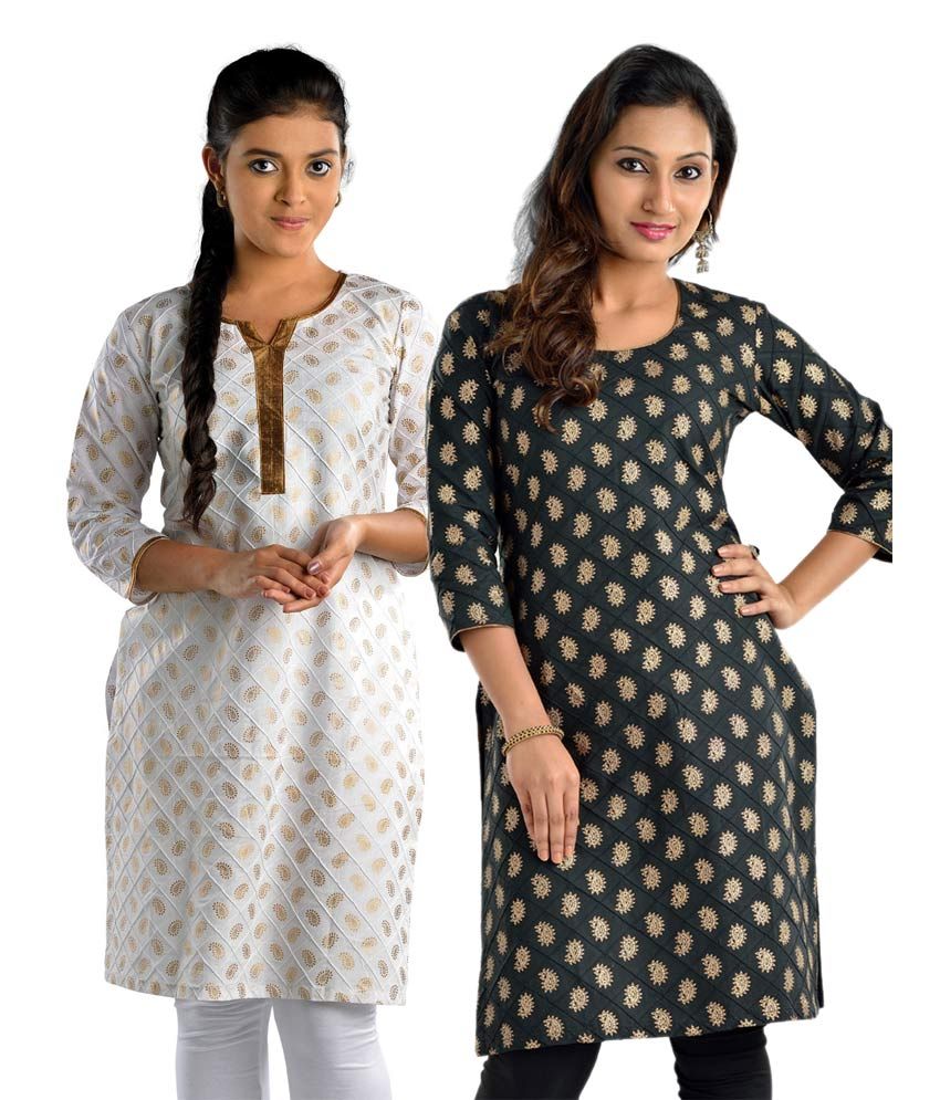black round kurti design