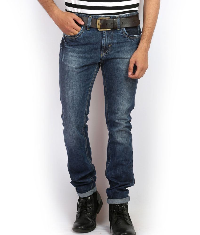 stagger polo jeans
