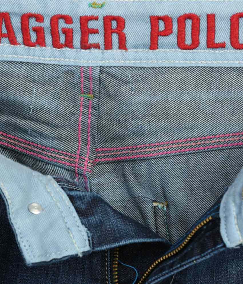 stagger polo jeans