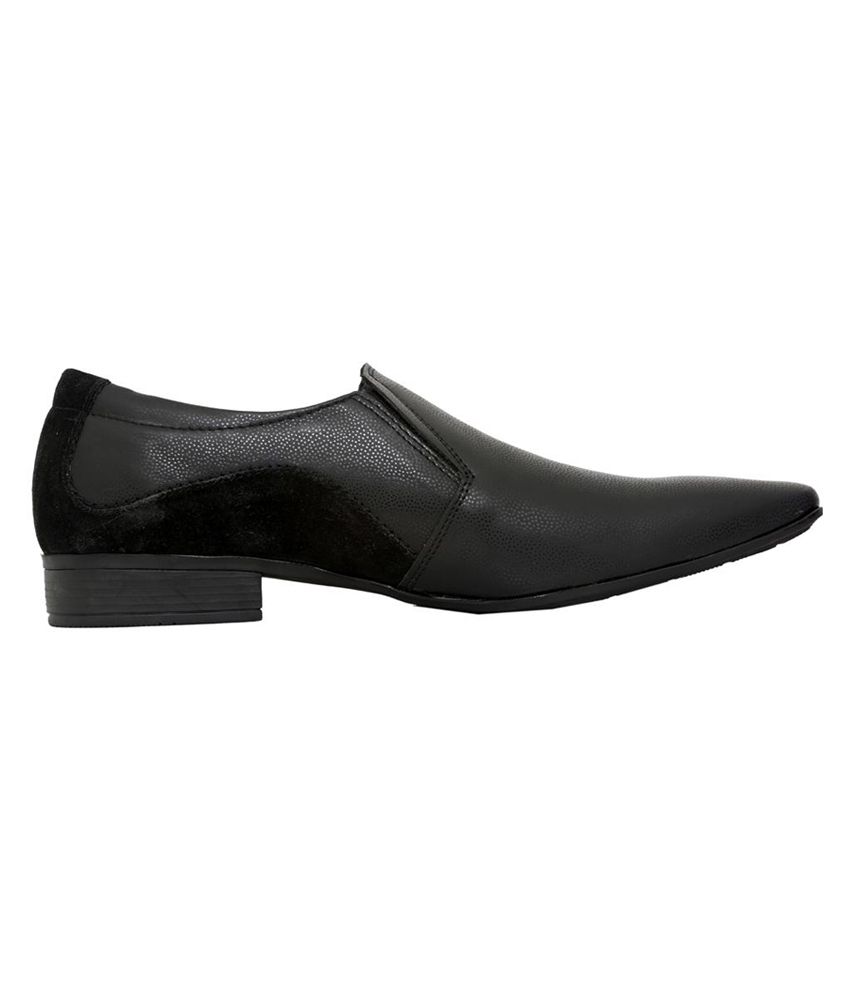 mens black leather formal shoes
